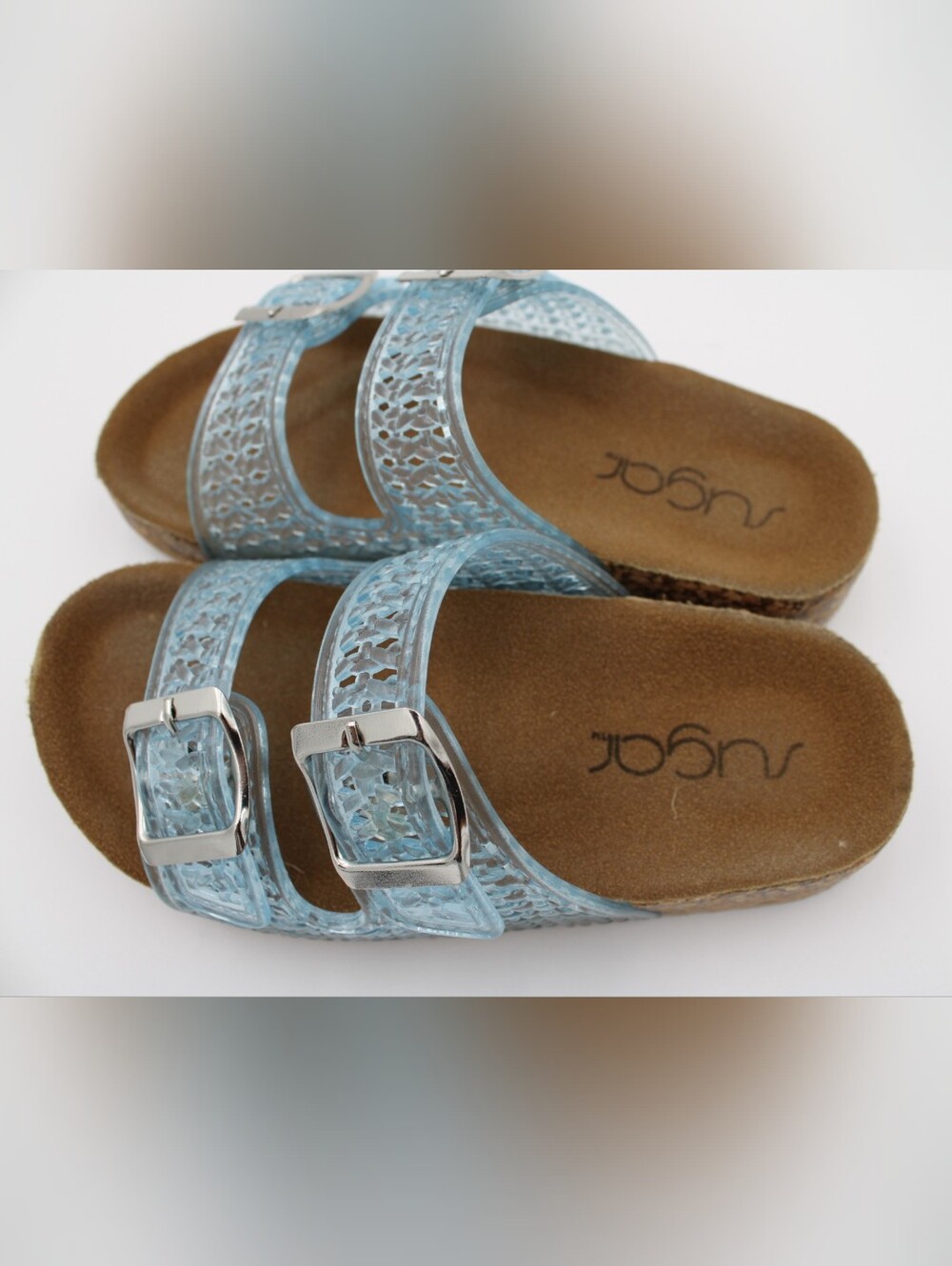 Sugar SGK Giorgi Girls Light Blue Jelly Sandals Size 11M